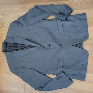 Men's Lauren Ralph Lauren Wool Gray Suit‎ Coat Blazer 44L